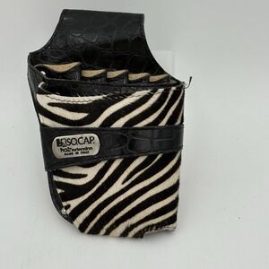 SO‎ CAP Hair Extension Zebra Hide Tool Pouch For Belt